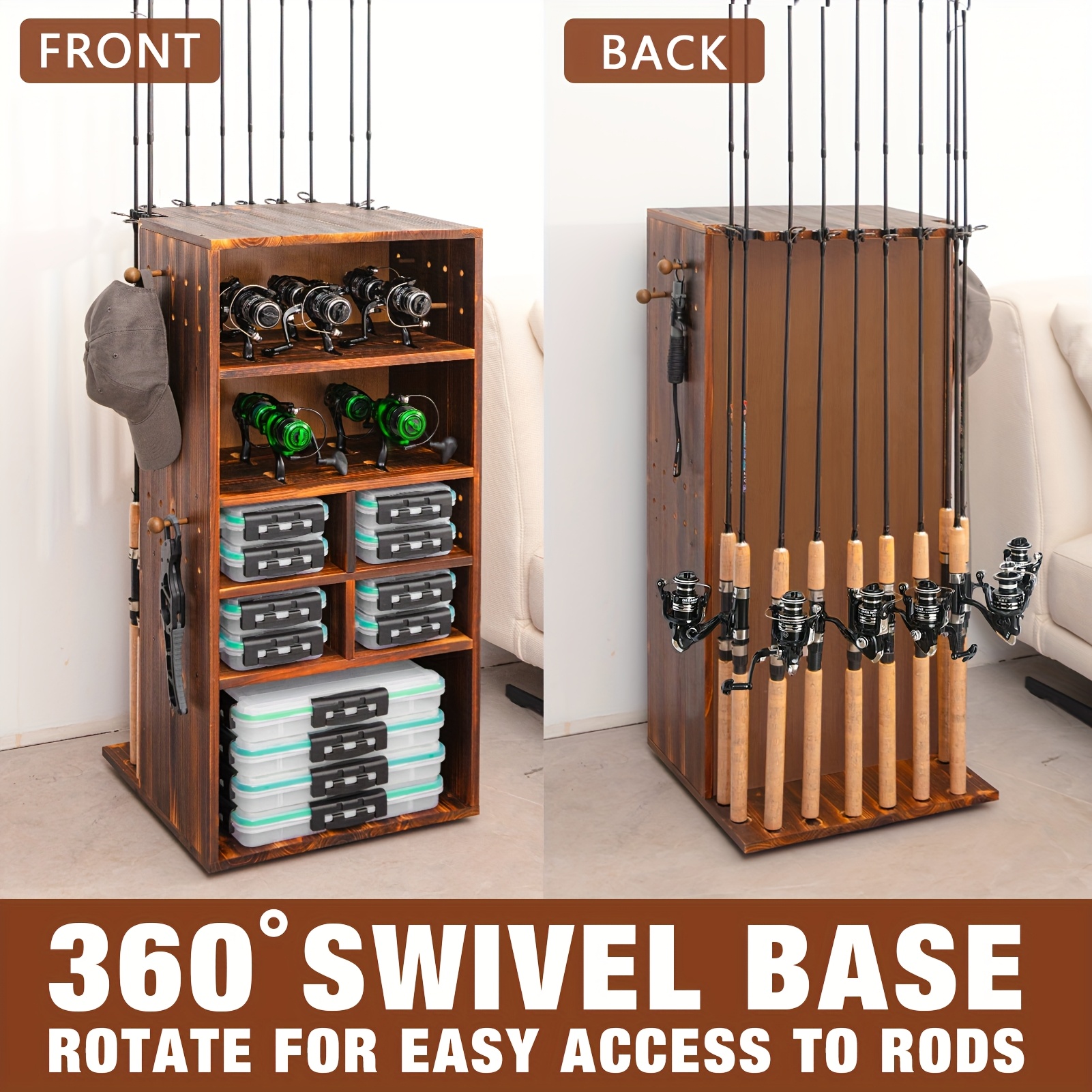 Fishing Equipment Holder - Ghosthorn Fishing Rod Holders For Garage