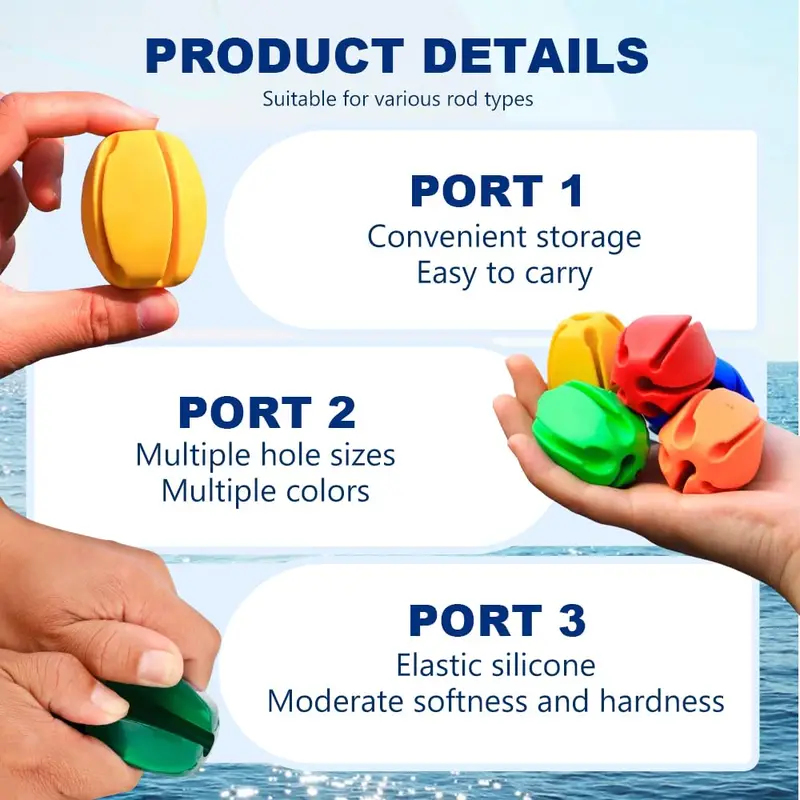 6-24Pcs Rod Protection Cover R – Fishing Equipment Holder Bewertung und Preis