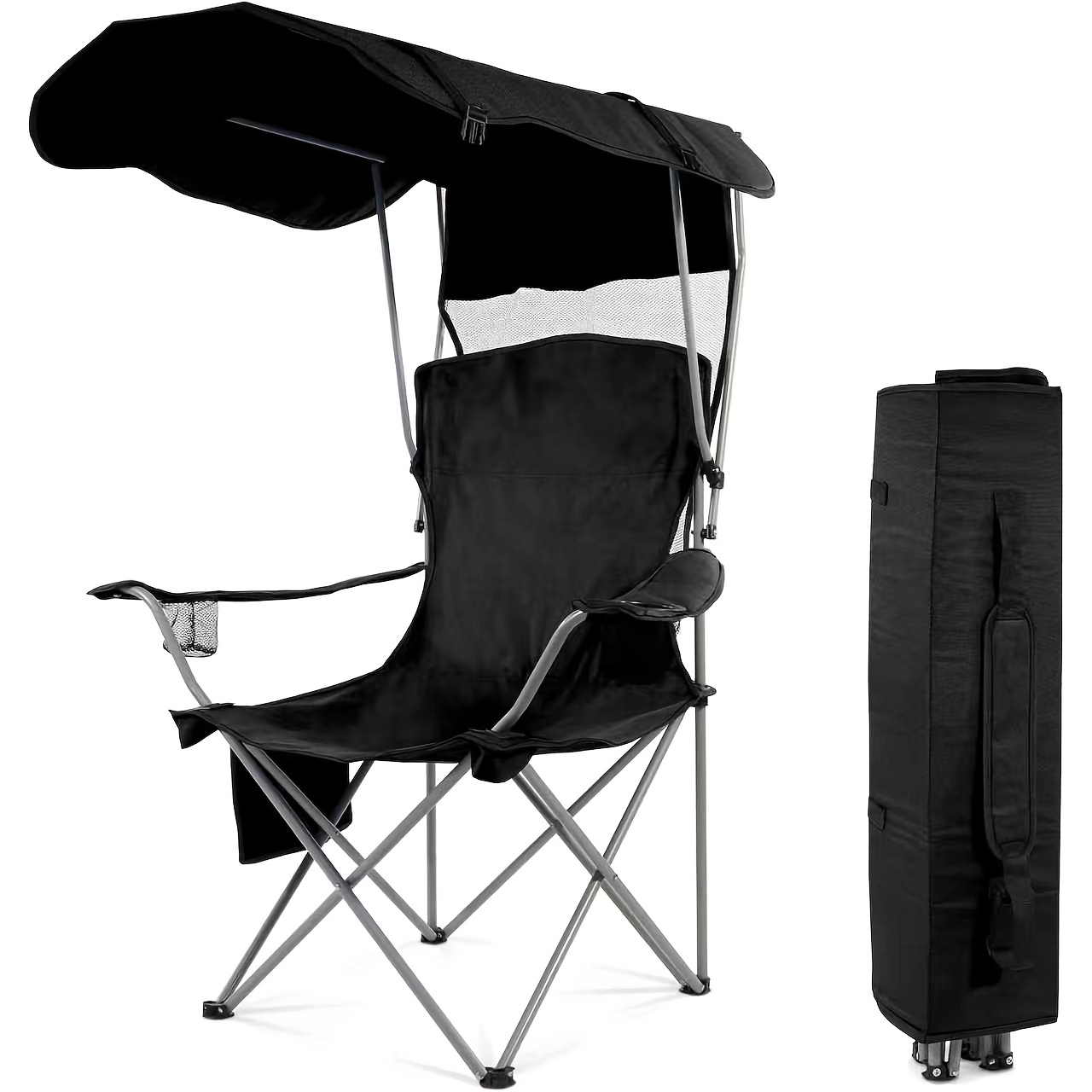 Camping Chairs, with Sunshade  – Fishing Equipment Holder Bewertung und Preis