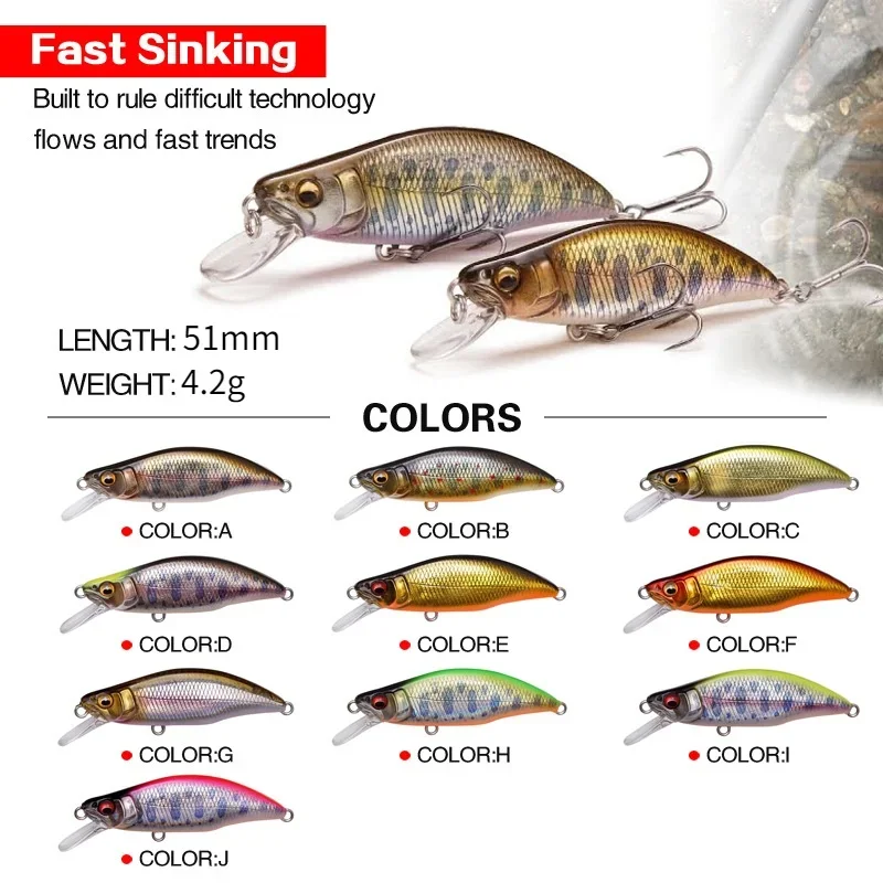 1pc Japan Design 51mm 4.2g Sin – Quality Fishing Equipment Bewertung und Preis