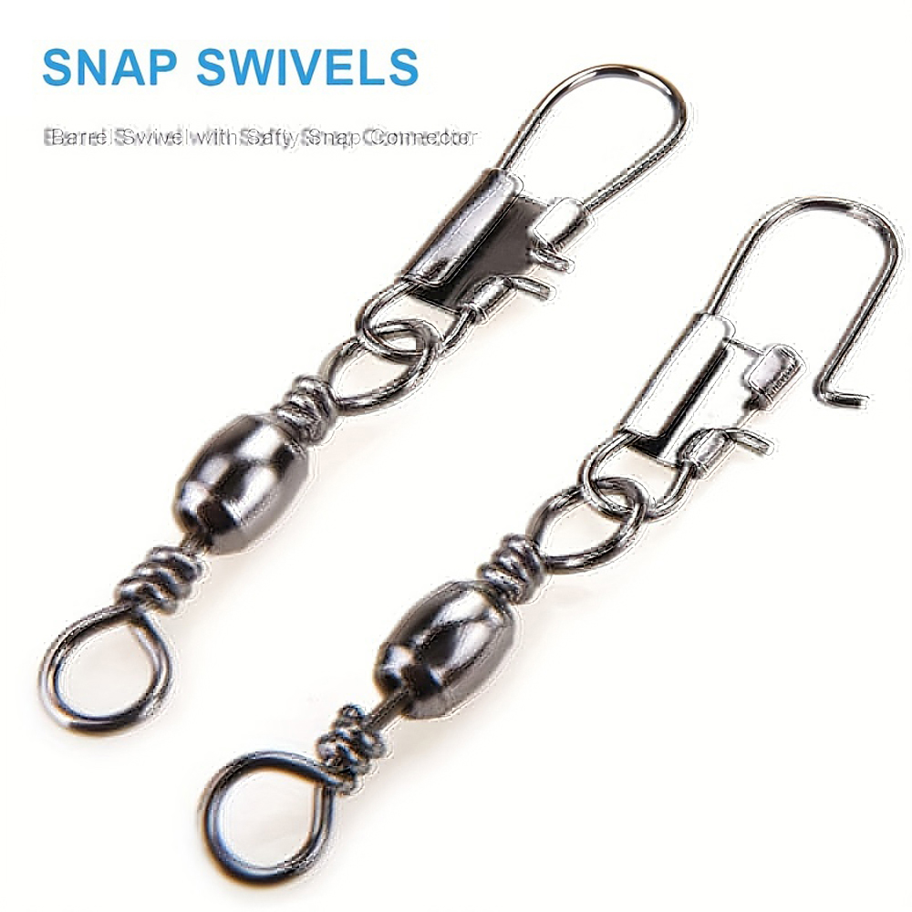 100Pcs/Lot 4#6#8#10#12# Swivel – Fishing Equipment Used Bewertung und Preis