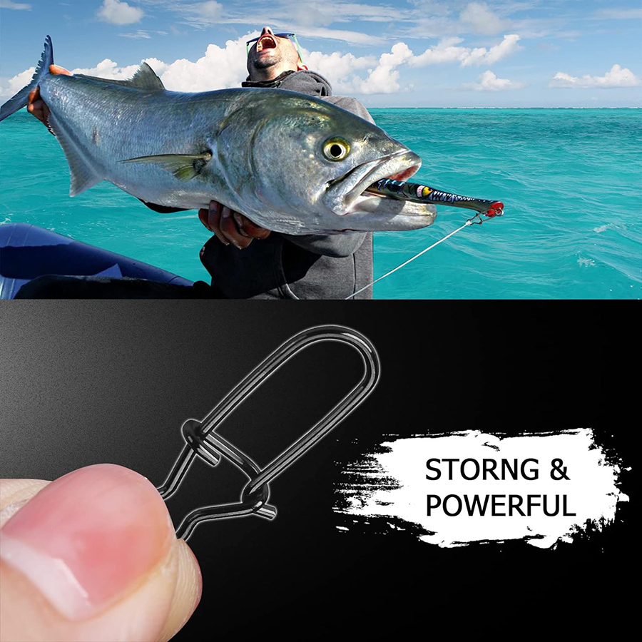 50Pcs Crankbait Snaps Stainles – Fishing Equipment Used Bewertung und Preis