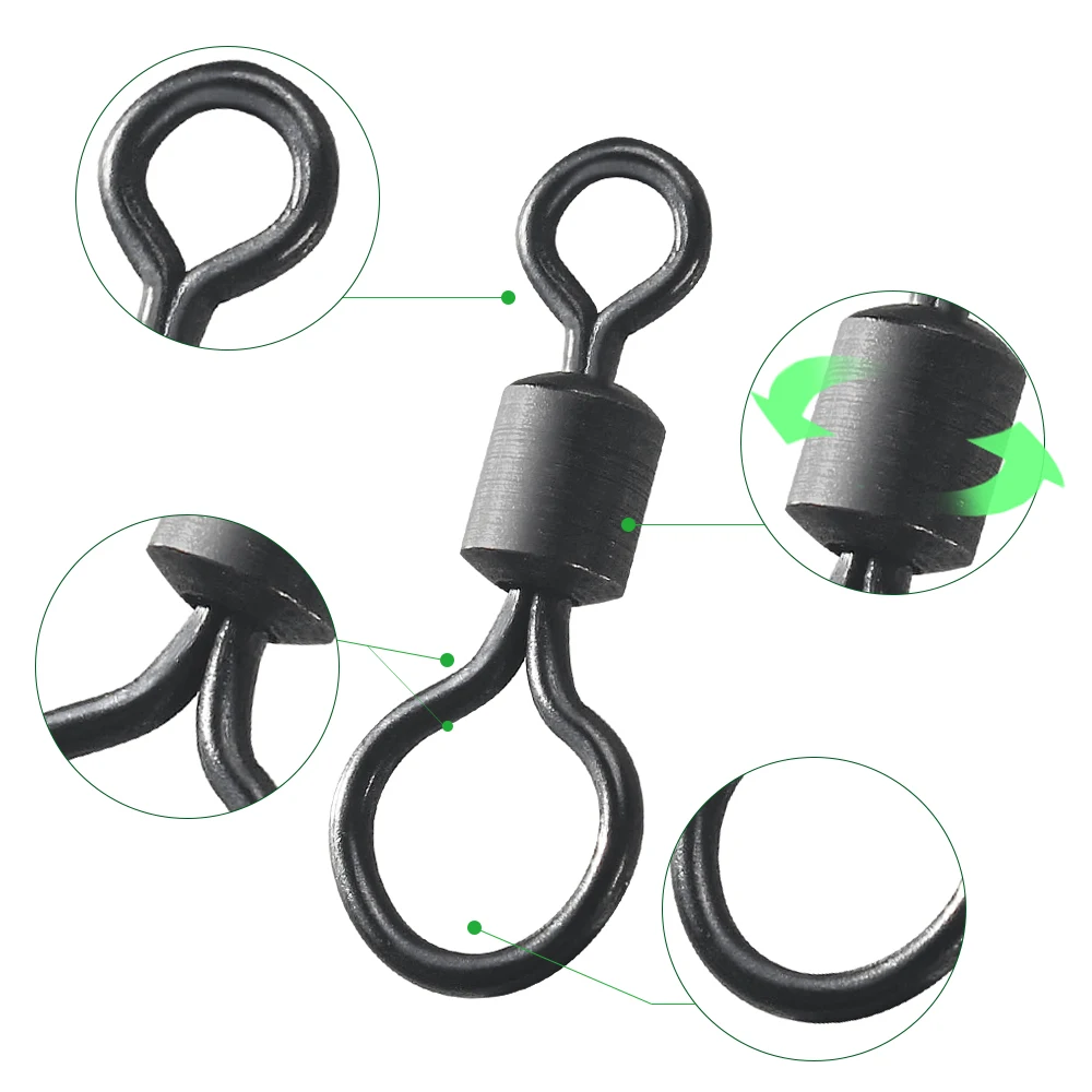 100pcs Carp Fishing Swivel Big – Fishing Equipment Used Bewertung und Preis